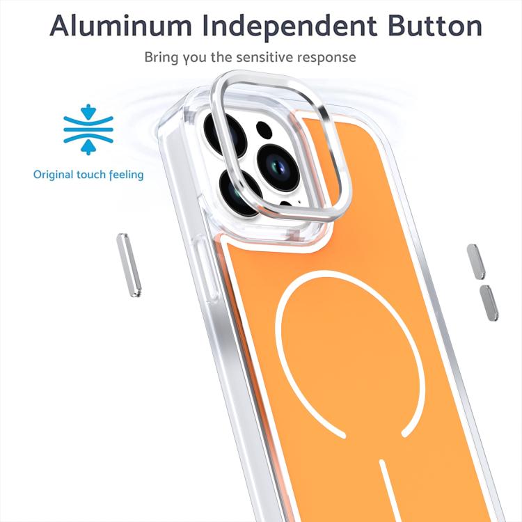 For iPhone 13 Pro Max Bright Shadow Two-color MagSafe Magnetic Phone Case