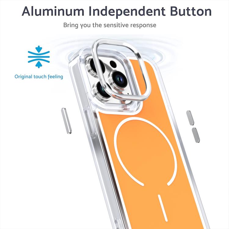 For iPhone 13 Pro Bright Shadow Two-color MagSafe Magnetic Phone Case