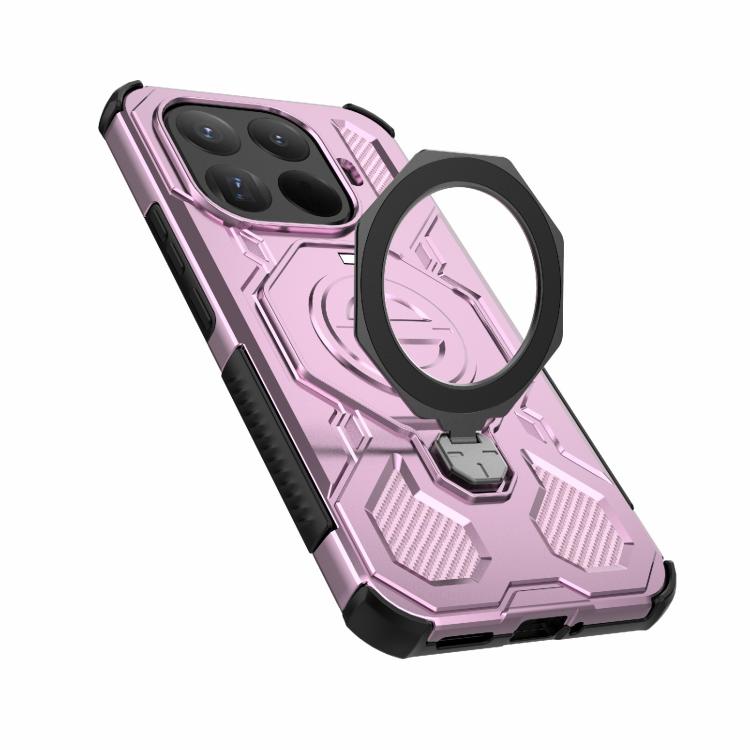 For Xiaomi 15T Pro 5G Global J-20 Solid Color MagSafe Magnetic TPU+PC Phone Case