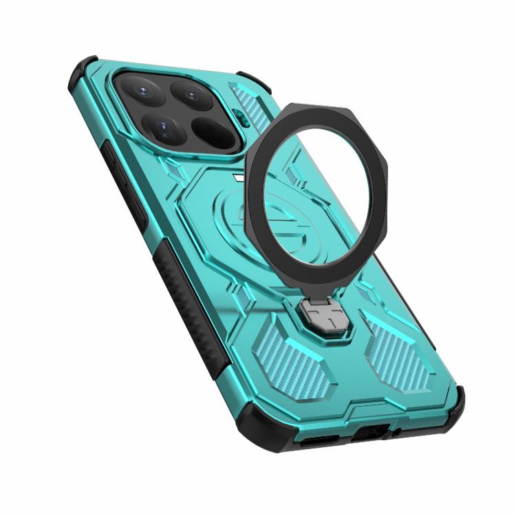 For Xiaomi 15T Pro 5G Global J-20 Solid Color MagSafe Magnetic TPU+PC Phone Case