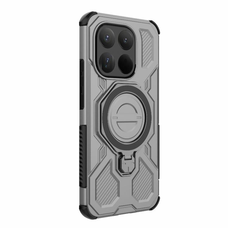 For Xiaomi 15T Pro 5G Global J-20 Solid Color MagSafe Magnetic TPU+PC Phone Case