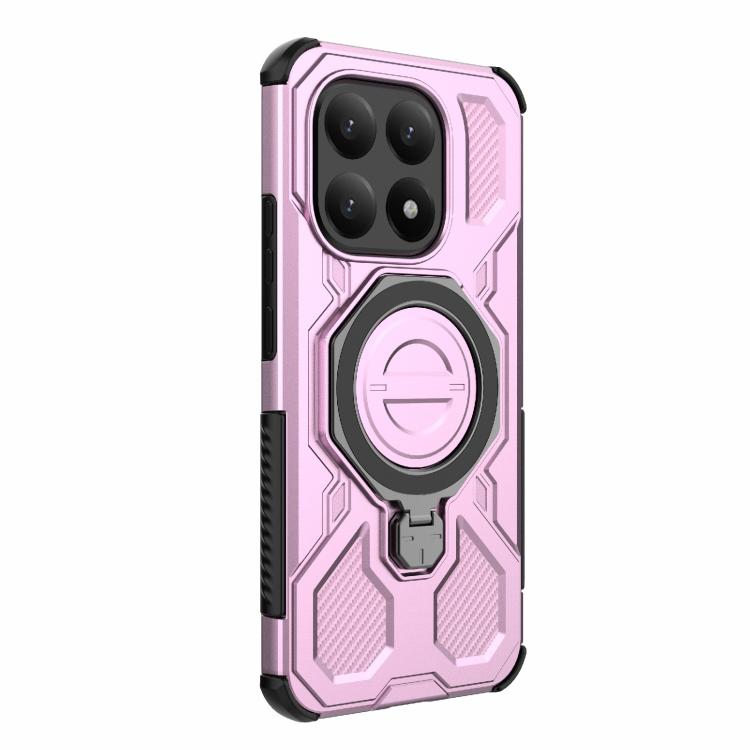 For Xiaomi 15T 5G Global J-20 Solid Color MagSafe Magnetic TPU+PC Phone Case