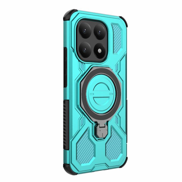 For Xiaomi 15T 5G Global J-20 Solid Color MagSafe Magnetic TPU+PC Phone Case