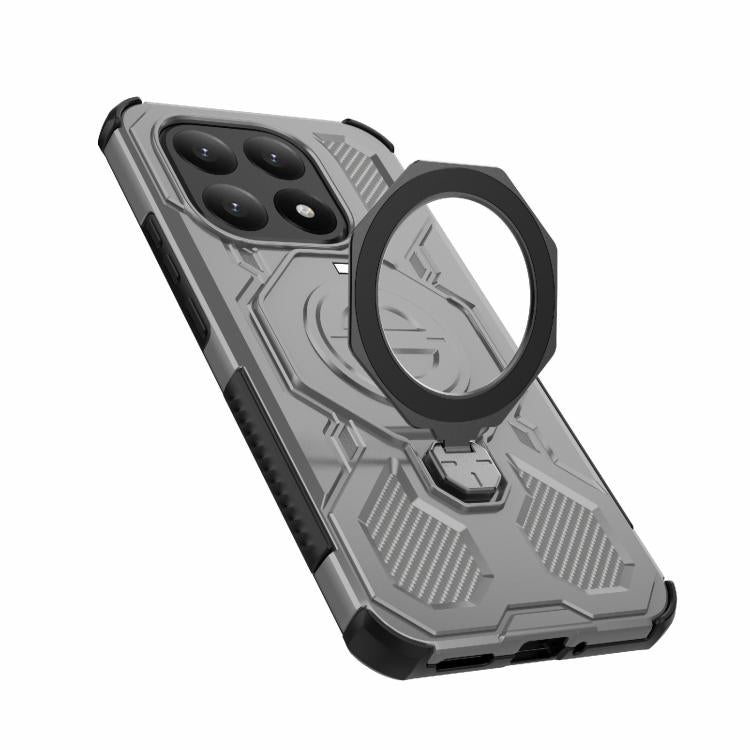 For Xiaomi 15T 5G Global J-20 Solid Color MagSafe Magnetic TPU+PC Phone Case