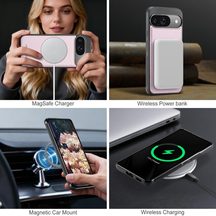 For Google Pixel 10 / 10 Pro JEEHOOD J10 Flip Card Bag MagSafe Split RFID Leather Phone Case