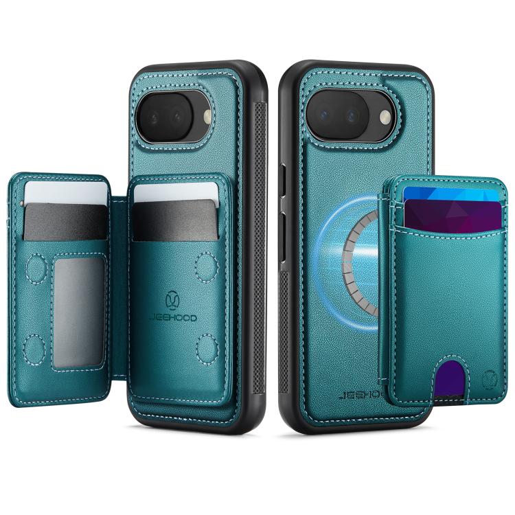 For Google Pixel 10a JEEHOOD J10 Flip Card Bag MagSafe Split RFID Leather Phone Case