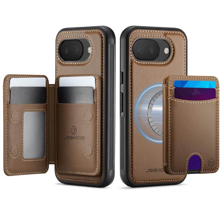 For Google Pixel 10a JEEHOOD J10 Flip Card Bag MagSafe Split RFID Leather Phone Case