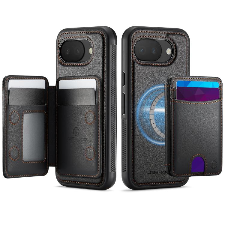 For Google Pixel 10a JEEHOOD J10 Flip Card Bag MagSafe Split RFID Leather Phone Case