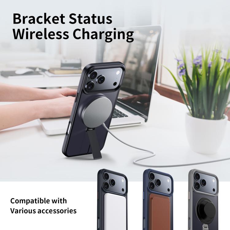 For iPhone 17 Pro Max Rotating Bar Holder Magnetic MagSafe Phone Case