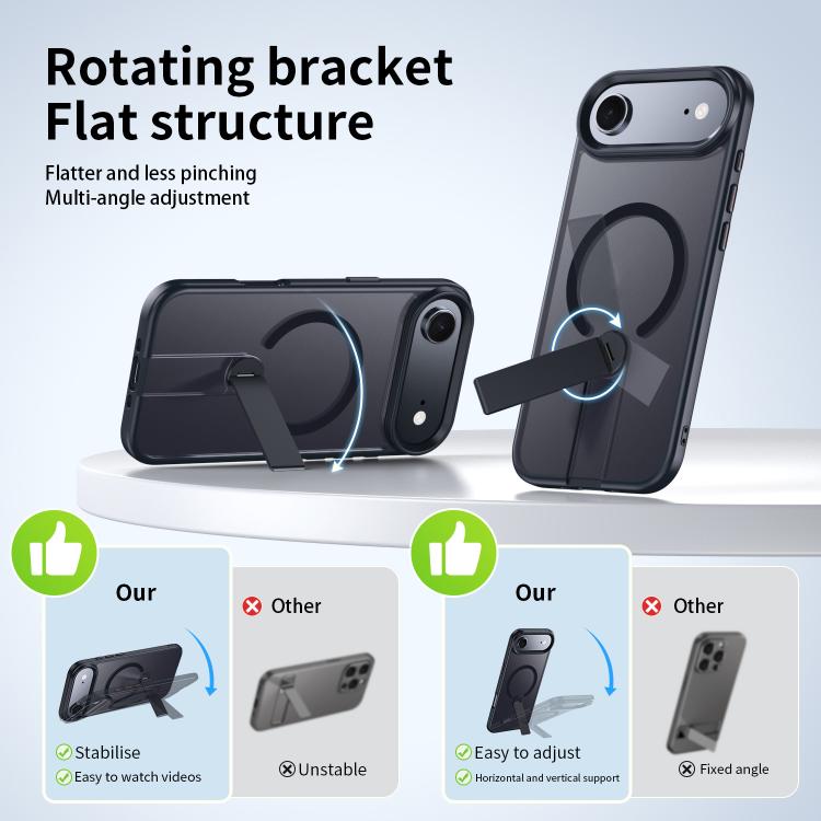 For iPhone Air Rotating Bar Holder Magnetic MagSafe Phone Case