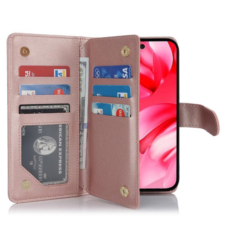 For Google Pixel 9a Multi-Card Wallet RFID Leather Phone Case