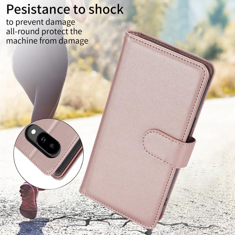 For Google Pixel 9a Multi-Card Wallet RFID Leather Phone Case
