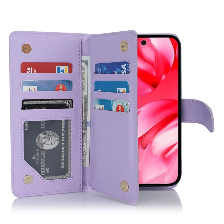 For Google Pixel 9a Multi-Card Wallet RFID Leather Phone Case