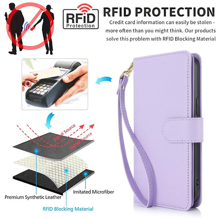 For Google Pixel 8 Pro Multi-Card Wallet RFID Leather Phone Case