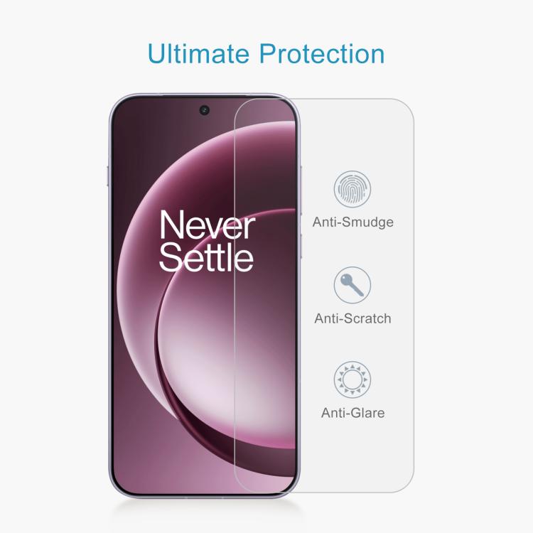 For OnePlus 15 10pcs 0.18mm High Aluminum Tempered Glass Film, Support Fingerprint Unlocking