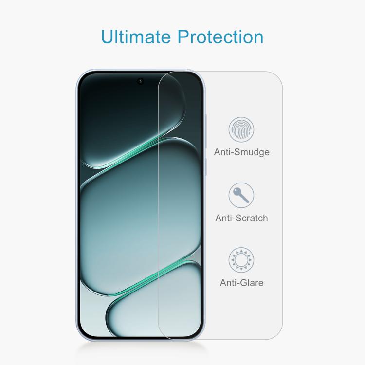For OnePlus Nord CE6 10pcs 0.18mm High Aluminum Tempered Glass Film, Support Fingerprint Unlocking