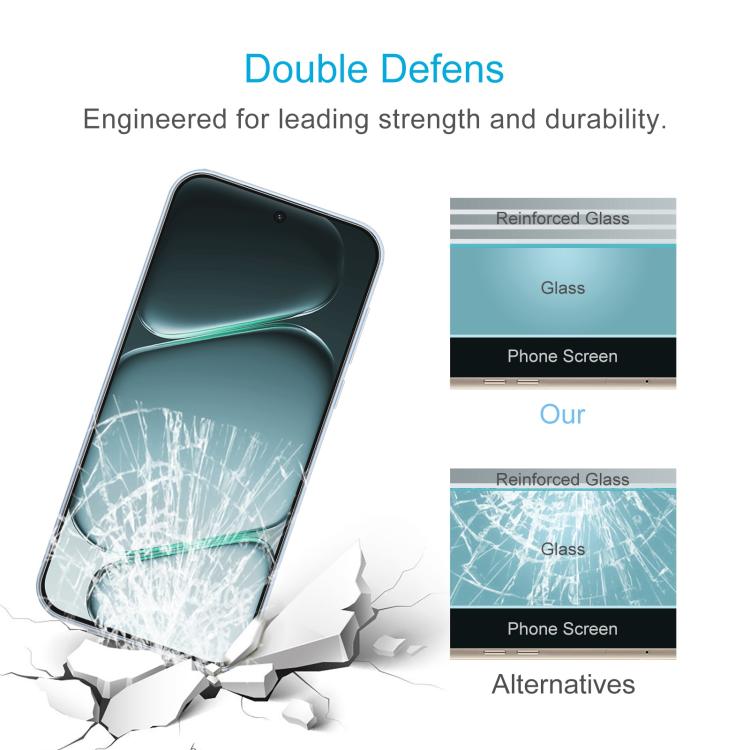 For OnePlus Nord CE6 10pcs 0.18mm High Aluminum Tempered Glass Film, Support Fingerprint Unlocking