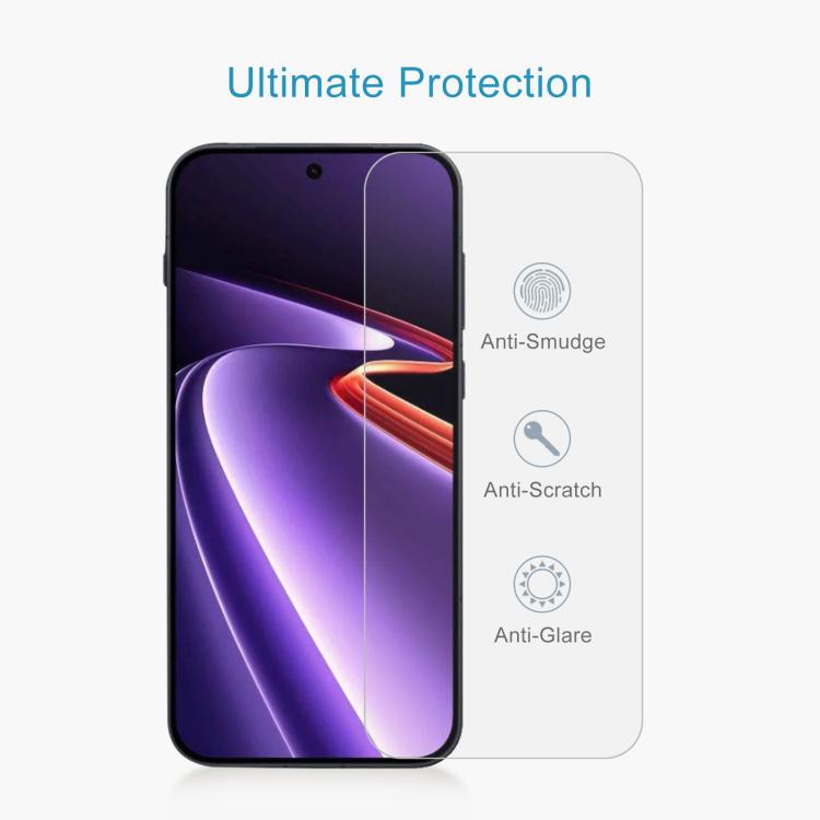 For OnePlus Ace 6 Ultra 50pcs 0.18mm High Aluminum Tempered Glass Film, Support Fingerprint Unlocking