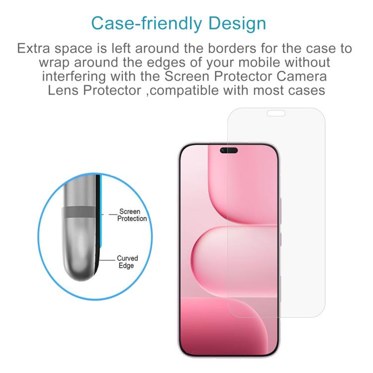 For Honor X80i 5G 10pcs 0.18mm High Aluminum Tempered Glass Film, Support Fingerprint Unlocking