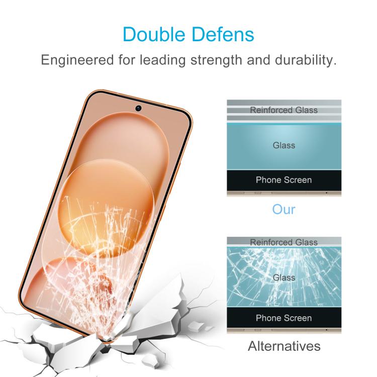 For Honor Magic8 Pro Air 10pcs 0.18mm High Aluminum Tempered Glass Film, Support Fingerprint Unlocking