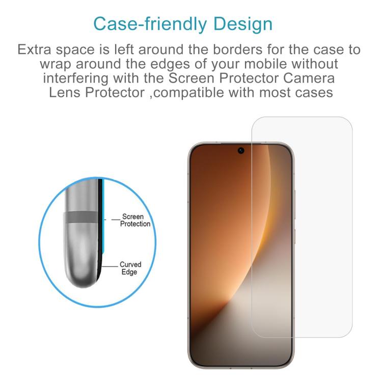 For Honor Magic8 50pcs 0.18mm High Aluminum Tempered Glass Film, Support Fingerprint Unlocking