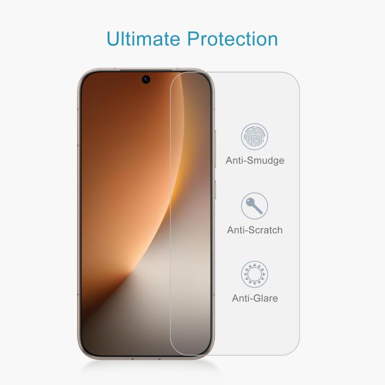 For Honor Magic8 50pcs 0.18mm High Aluminum Tempered Glass Film, Support Fingerprint Unlocking
