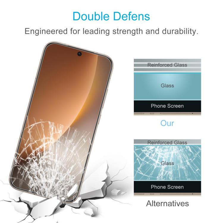 For Honor Magic8 50pcs 0.18mm High Aluminum Tempered Glass Film, Support Fingerprint Unlocking