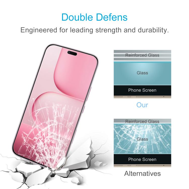 For Honor X80i 5G 50pcs 0.18mm High Aluminum Tempered Glass Film, Support Fingerprint Unlocking