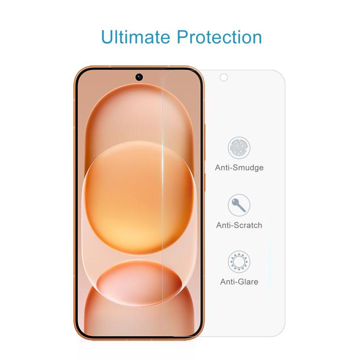 For Honor Magic8 Pro Air 50pcs 0.18mm High Aluminum Tempered Glass Film, Support Fingerprint Unlocking