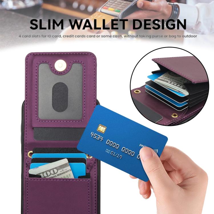 For Samsung Galaxy A16 4G / 5G YM015 Crossbody Rhombic Card Bag RFID Phone Case