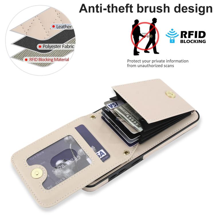 For Samsung Galaxy A56 5G YM015 Crossbody Rhombic Card Bag RFID Phone Case