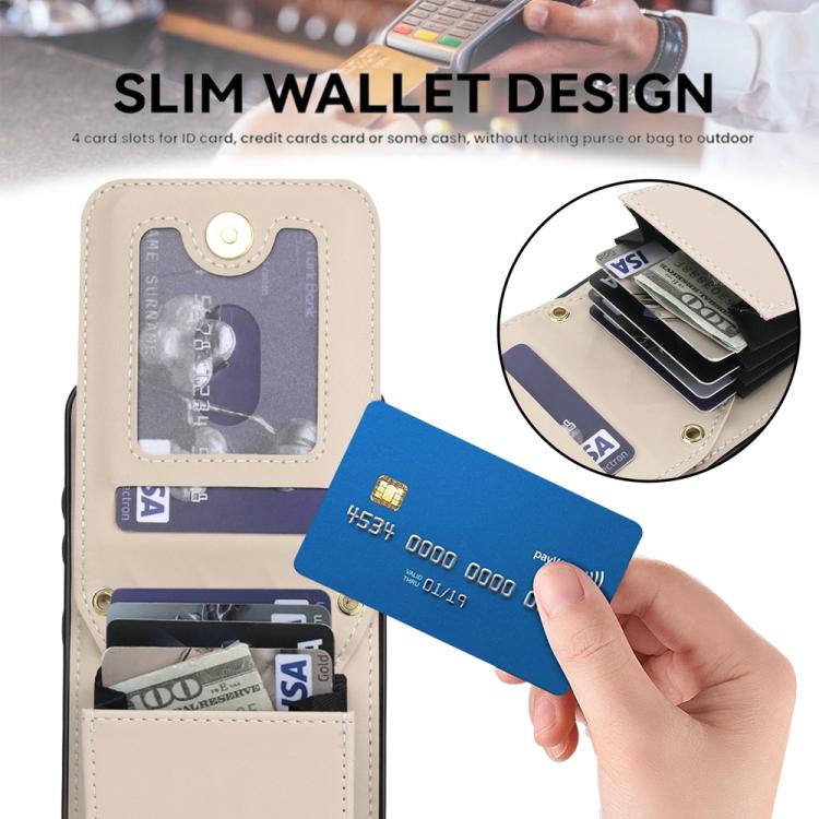For Samsung Galaxy A56 5G YM015 Crossbody Rhombic Card Bag RFID Phone Case