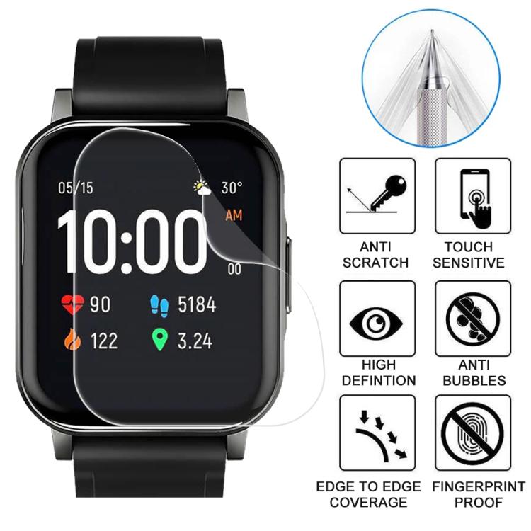For Xiaomi Haylou LS02 5pcs xDfind Soft Hydrogel Film Full Cover Watch Front Protector