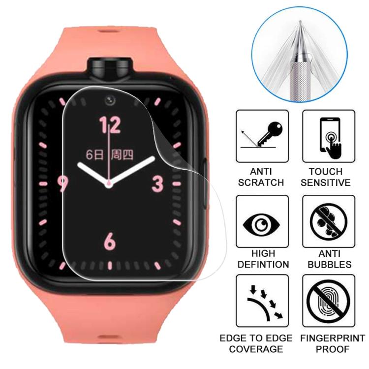 For Mi Mitu Kids Watch Phone 4 / 4 Pro 5pcs xDfind Soft Hydrogel Film Full Cover Watch Front Protector