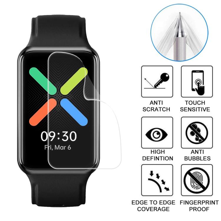 For OPPO Watch Free 5pcs xDfind Soft Hydrogel Film Full Cover Watch Front Protector