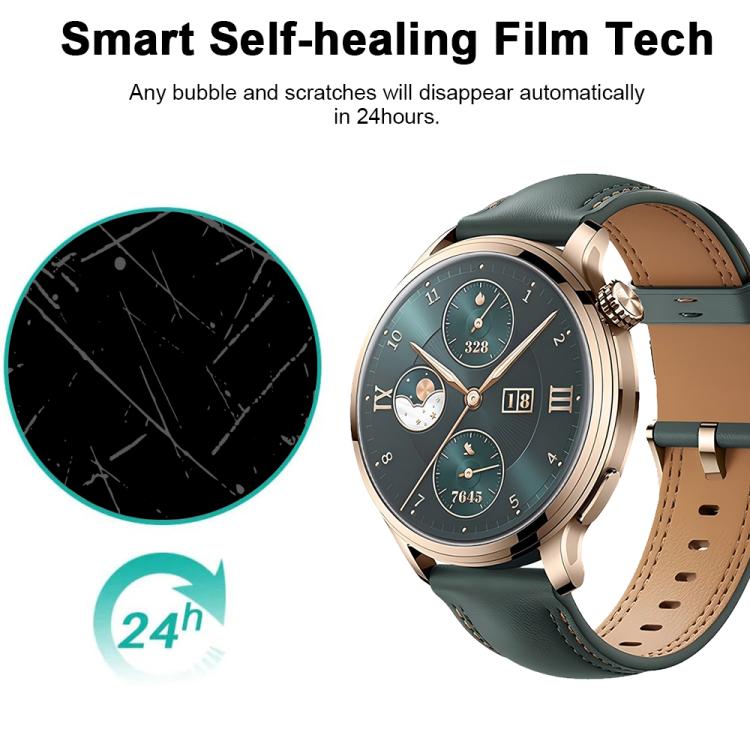 For Honor Watch 4 Pro 5pcs xDfind Soft Hydrogel Film Full Cover Watch Front Protector