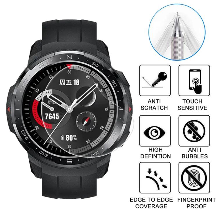 For Honor Watch GS Pro 5pcs xDfind Soft Hydrogel Film Full Cover Watch Front Protector