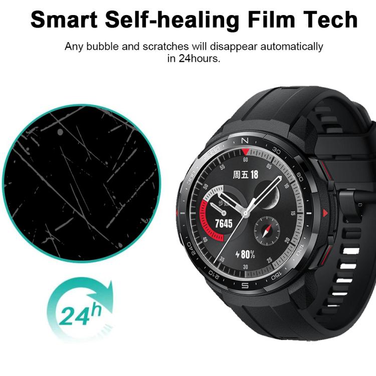 For Honor Watch GS Pro 5pcs xDfind Soft Hydrogel Film Full Cover Watch Front Protector
