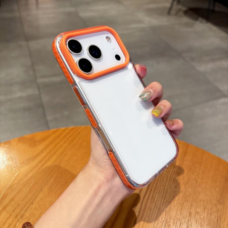 For iPhone 17 Pro Max Dual-Color PC Hybrid TPU Phone Case