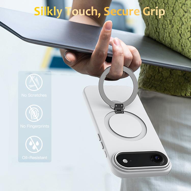 For iPhone Air Gen1.5 Pivot Ring Holder TPU Hybrid PC Phone Case