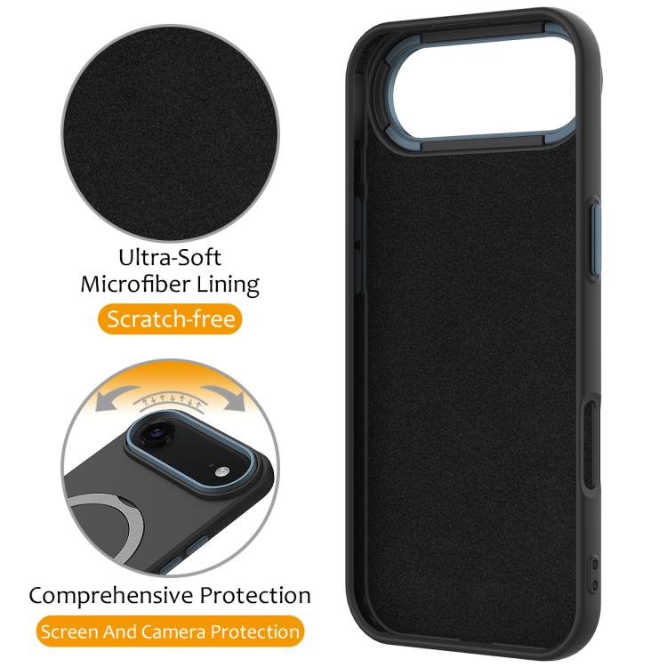 For iPhone Air Gen1.5 Pivot Ring Holder TPU Hybrid PC Phone Case