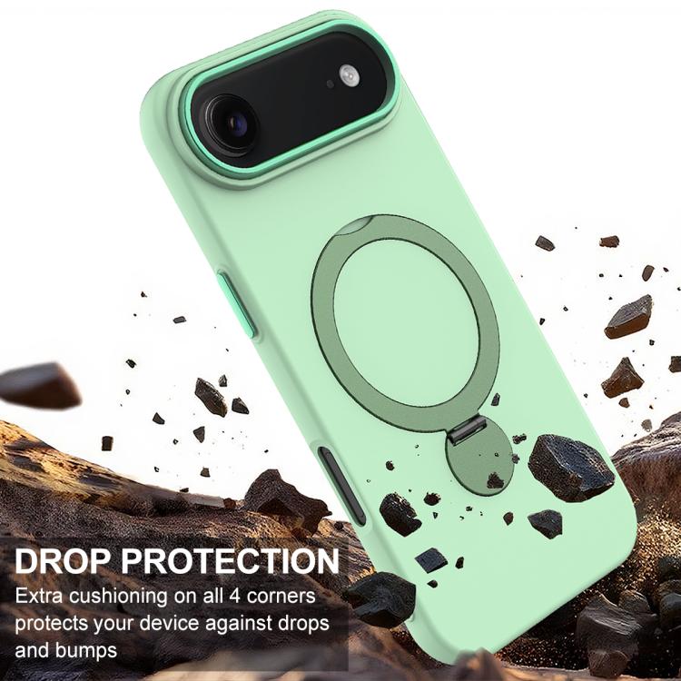 For iPhone Air Gen1.5 Pivot Ring Holder TPU Hybrid PC Phone Case