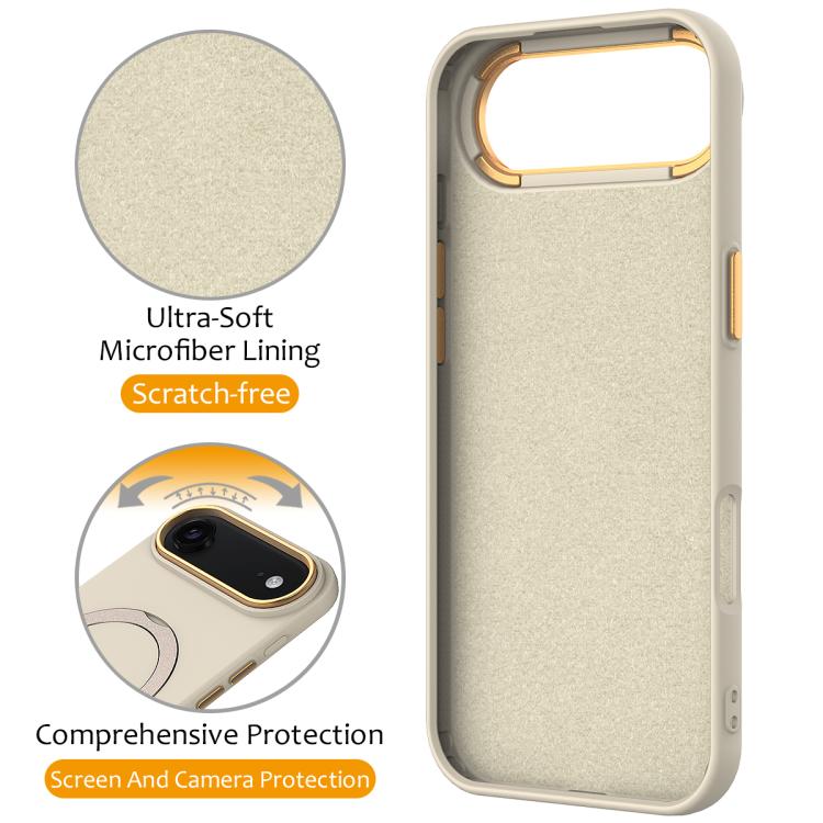 For iPhone Air Gen1.5 Pivot Ring Holder TPU Hybrid PC Phone Case