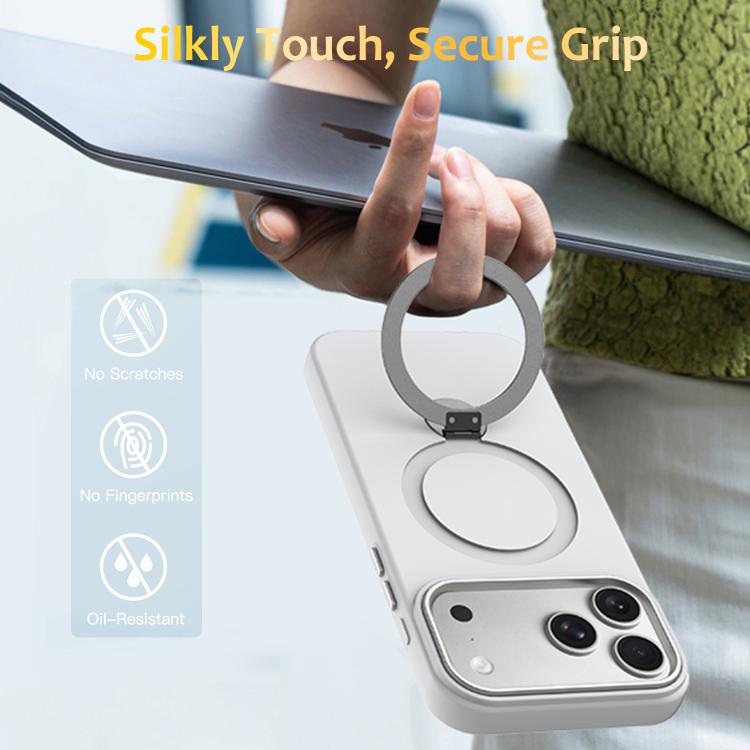 For iPhone 17 Pro Gen1.5 Pivot Ring Holder TPU Hybrid PC Phone Case