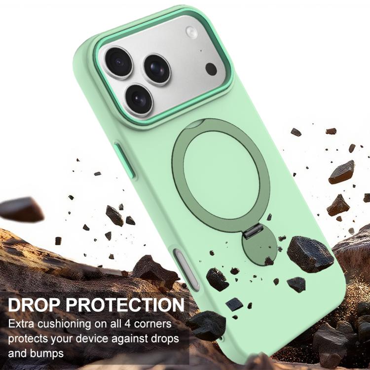 For iPhone 17 Pro Gen1.5 Pivot Ring Holder TPU Hybrid PC Phone Case