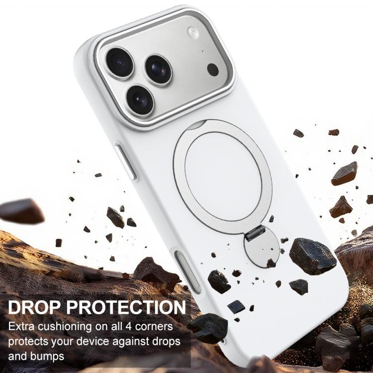 For iPhone 17 Pro Max Gen1.5 Pivot Ring Holder TPU Hybrid PC Phone Case