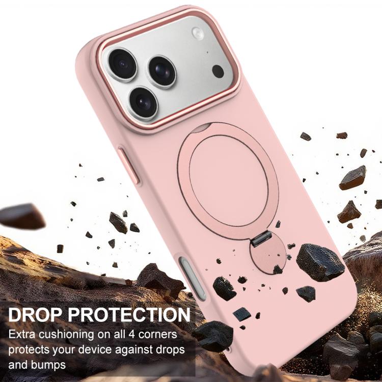 For iPhone 17 Pro Max Gen1.5 Pivot Ring Holder TPU Hybrid PC Phone Case