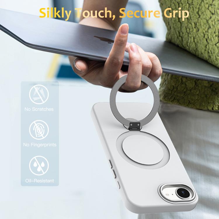 For iPhone 17e / 16e Gen1.5 Pivot Ring Holder TPU Hybrid PC Phone Case