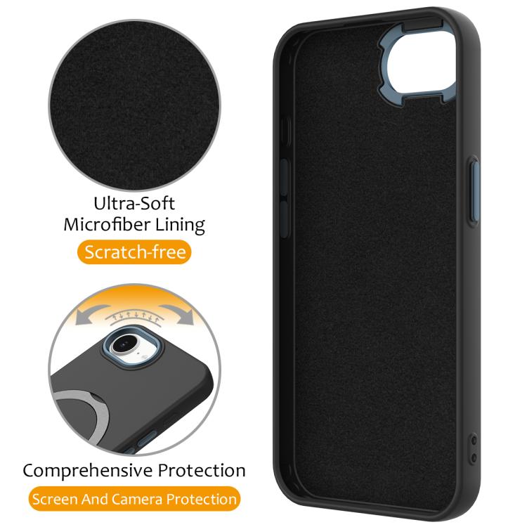 For iPhone 17e / 16e Gen1.5 Pivot Ring Holder TPU Hybrid PC Phone Case