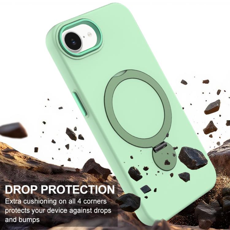 For iPhone 17e / 16e Gen1.5 Pivot Ring Holder TPU Hybrid PC Phone Case
